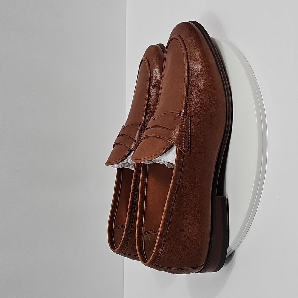 NIB Aldo Men's Manubar Leather Loafer Slip On Size 10.5 D Brown Dress Shoes - Picture 6 of 15